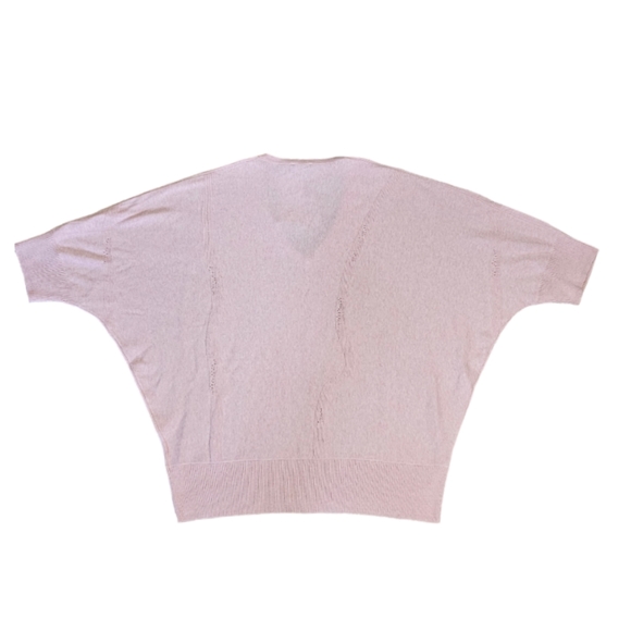 *NWT* Marble Soft Pink Knitted V-Neck Sweater - Picture 4 of 7